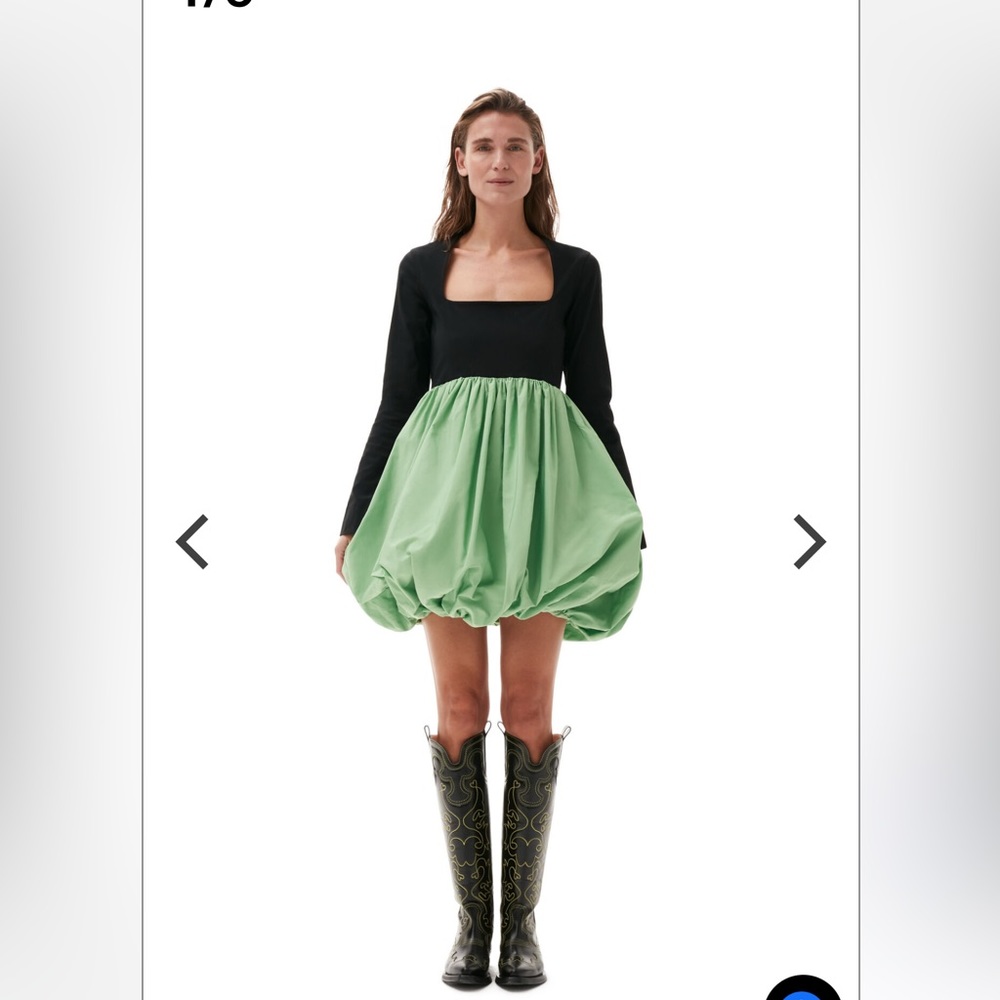 Ganni puff ball dress